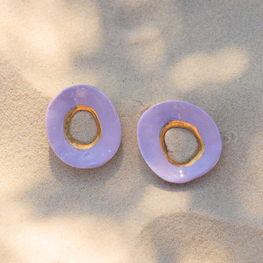 Brincos Diodora Lilás